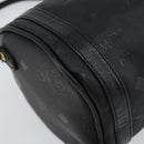 MCM Vicetos Logogram Shoulder Bag PVC Black Gold Auth 151037-16