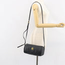 MCM Vicetos Logogram Shoulder Bag PVC Black Gold Auth 151037-19