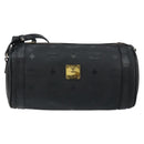 MCM Vicetos Logogram Shoulder Bag PVC Black Gold Auth 151037-13