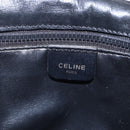CELINE Shoulder Bag Leather Black Gold Auth 151040-15