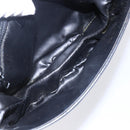 CELINE Shoulder Bag Leather Black Gold Auth 151040-17