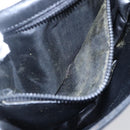 CELINE Shoulder Bag Leather Black Gold Auth 151040-20