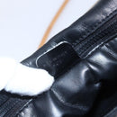 CELINE Shoulder Bag Leather Black Gold Auth 151040-21