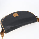 CELINE Shoulder Bag Leather Black Gold Auth 151040-6