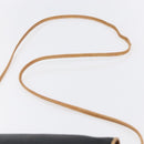 CELINE Shoulder Bag Leather Black Gold Auth 151040-8
