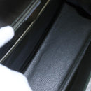 CELINE Hand Bag Leather Khaki Gold Auth 151041-10