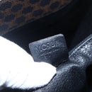 CELINE Macadam Canvas Tote Bag PVC Leather Black Gold Auth 151043-12