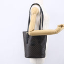 CELINE Macadam Canvas Tote Bag PVC Leather Black Gold Auth 151043-23