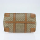 CELINE Macadam Canvas Boston Bag PVC Beige Gold Auth 151046-5