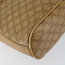 CELINE Macadam Canvas Shoulder Bag PVC Beige Gold Auth 151047-14