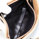 CELINE Macadam Canvas Shoulder Bag PVC Beige Gold Auth 151047-21