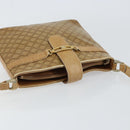 CELINE Macadam Canvas Shoulder Bag PVC Beige Gold Auth 151047-6