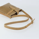CELINE Macadam Canvas Shoulder Bag PVC Beige Gold Auth 151047-7
