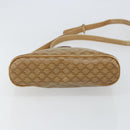 CELINE Macadam Canvas Shoulder Bag PVC Beige Gold Auth 151047-5