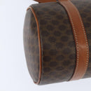 CELINE Macadam Canvas Shoulder Bag PVC Leather Brown Gold Auth 151048-16