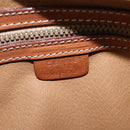 CELINE Macadam Canvas Shoulder Bag PVC Leather Brown Gold Auth 151048-19