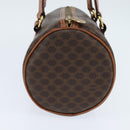 CELINE Macadam Canvas Shoulder Bag PVC Leather Brown Gold Auth 151048-3