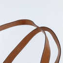 CELINE Macadam Canvas Shoulder Bag PVC Leather Brown Gold Auth 151048-14