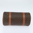 CELINE Macadam Canvas Shoulder Bag PVC Leather Brown Gold Auth 151048-5