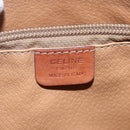 CELINE Macadam Canvas Tote Bag PVC Leather Brown Gold Auth 151049-15