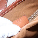 CELINE Macadam Canvas Tote Bag PVC Leather Brown Gold Auth 151049-22