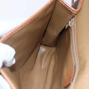 CELINE Macadam Canvas Shoulder Bag PVC Leather Brown Gold Auth 151050-18