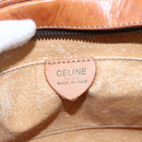 CELINE Macadam Canvas Shoulder Bag PVC Leather Brown Gold Auth 151051-19