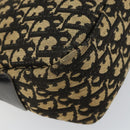 Christian Dior Trotter Canvas Shoulder Bag Navy Gold Auth 151053-11