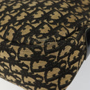 Christian Dior Trotter Canvas Shoulder Bag Navy Gold Auth 151053-12