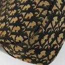 Christian Dior Trotter Canvas Shoulder Bag Navy Gold Auth 151053-13