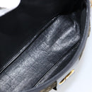 Christian Dior Trotter Canvas Shoulder Bag Navy Gold Auth 151053-17