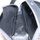 Christian Dior Trotter Canvas Shoulder Bag Navy Gold Auth 151053-19