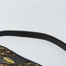 Christian Dior Trotter Canvas Shoulder Bag Navy Gold Auth 151053-8