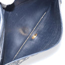 Christian Dior Trotter Canvas Shoulder Bag Navy Gold Auth 151054-11