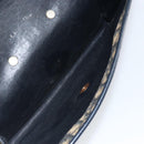 Christian Dior Trotter Canvas Chain Shoulder Bag Navy Gold Auth 151055-19