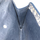 Christian Dior Trotter Canvas Chain Shoulder Bag Navy Gold Auth 151055-20