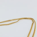 Christian Dior Trotter Canvas Chain Shoulder Bag Red Gold Auth 151057-8