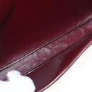 Christian Dior Trotter Canvas Umhängetasche Rot Gold Auth 151058-11