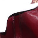 Christian Dior Trotter Canvas Shoulder Bag Red Gold Auth 151058-20