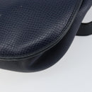 Christian Dior Schoudertas Leer Marineblauw Goud Auth 151060-16