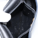 Christian Dior Shoulder Bag Leather Navy Gold Auth 151060-12