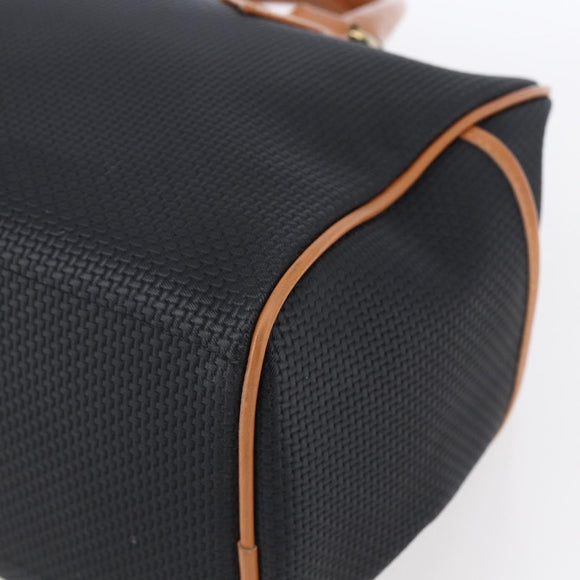 SAINT LAURENT Boston Bag PVC Black Gold Auth 151062