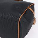 SAINT LAURENT Boston Bag PVC Black Gold Auth 151062-15