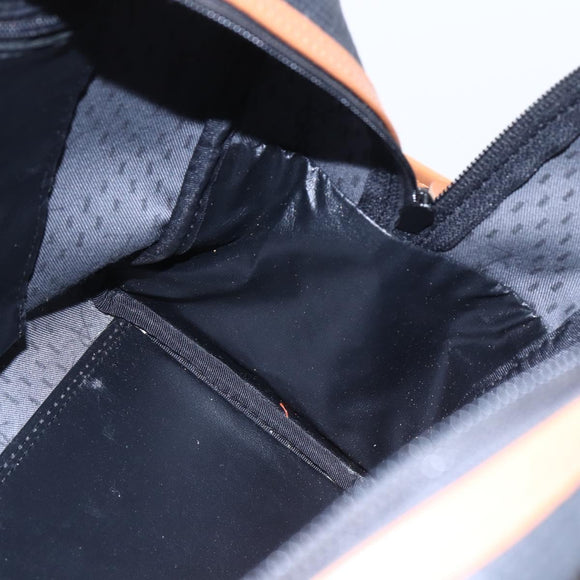 SAINT LAURENT Boston Bag PVC Black Gold Auth 151062