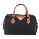 SAINT LAURENT Boston Bag PVC Black Gold Auth 151062-13