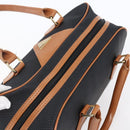 SAINT LAURENT Boston Bag PVC Black Gold Auth 151062-6