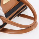 SAINT LAURENT Boston Bag PVC Black Gold Auth 151062-7