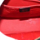 CELINE Hand Bag Leather 2way Black Gold Auth 151063-11