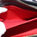 CELINE Hand Bag Leather 2way Black Gold Auth 151063-23