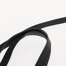 CELINE Hand Bag Leather 2way Black Gold Auth 151063-14